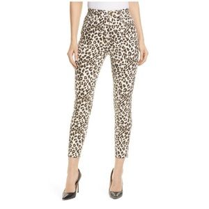 Frame denim Ali high rise cigarette Leopard jeans